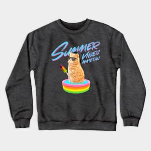 Summer Vibes #meow Crewneck Sweatshirt